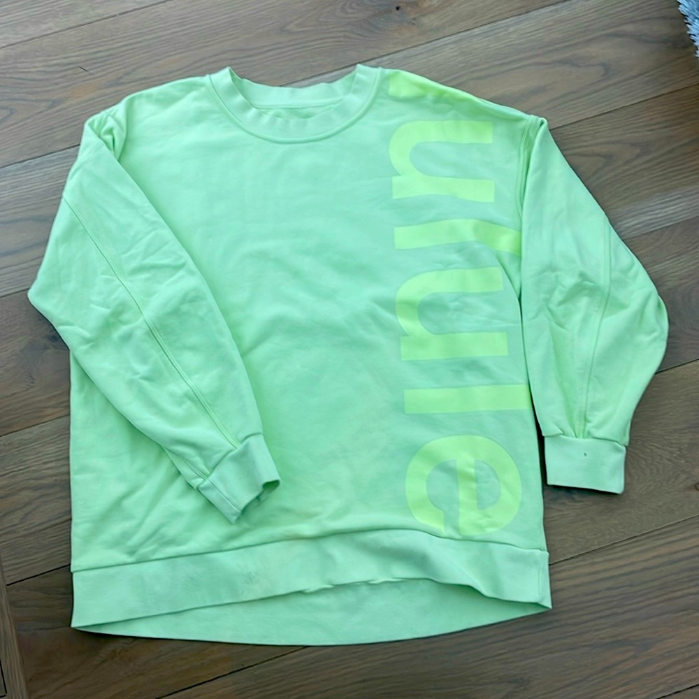 Lululemon Discontinued Lemon-Lime Sweatshirt